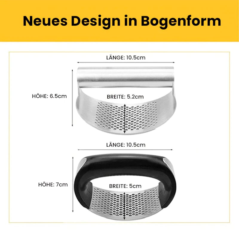 Knoblauchpresse aus Edelstahl