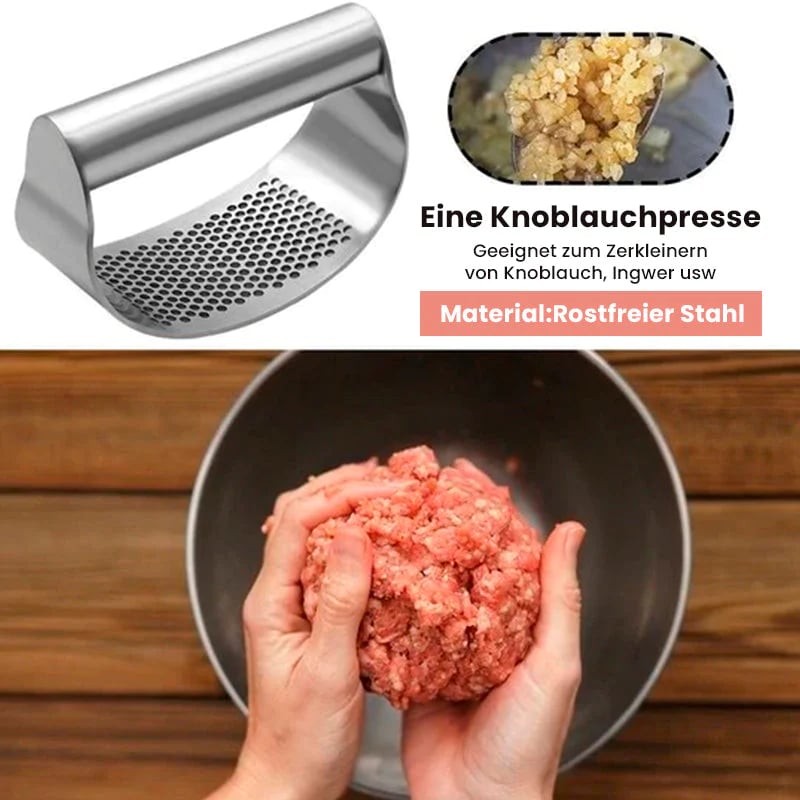 Knoblauchpresse aus Edelstahl
