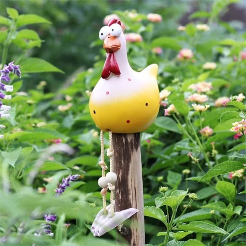 🐔Funny Chicken Yard Art🔥