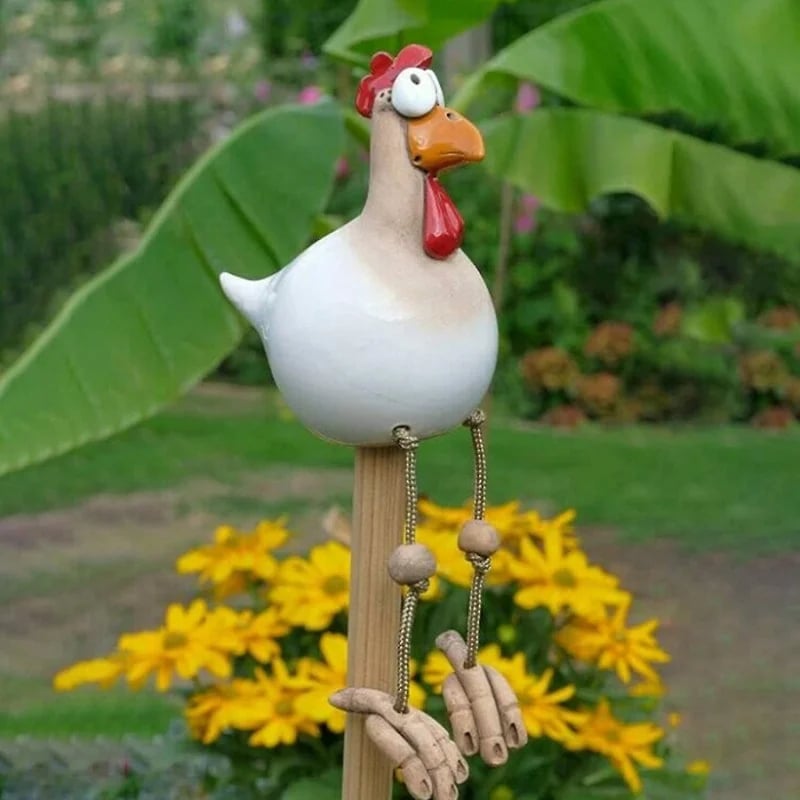 🐔Funny Chicken Yard Art🔥