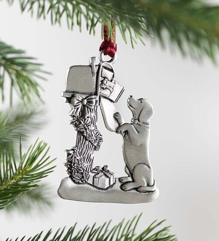 🎄SOLID PEWTER CHRISTMAS TREE ORNAMENT