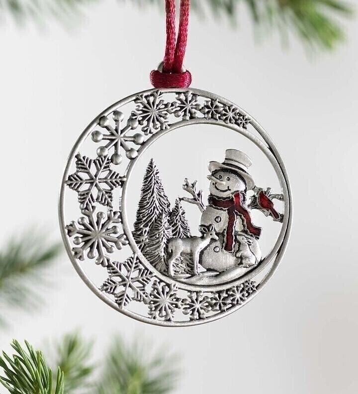 🎄SOLID PEWTER CHRISTMAS TREE ORNAMENT