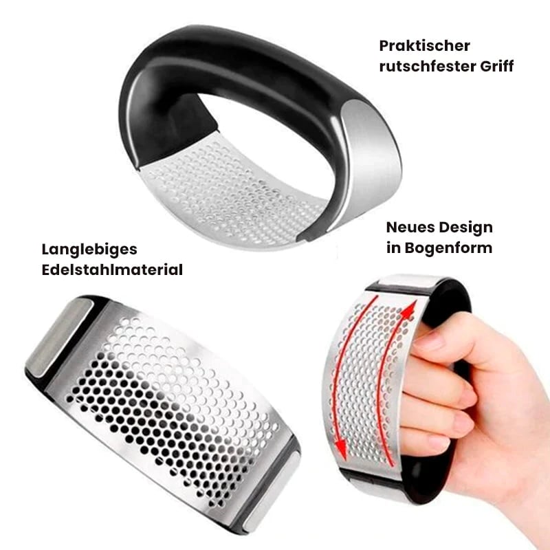Knoblauchpresse aus Edelstahl
